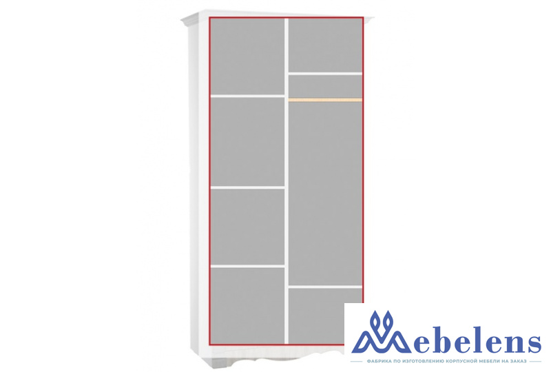 Шкаф 2-х дверный для одежды и белья Ольга 1н